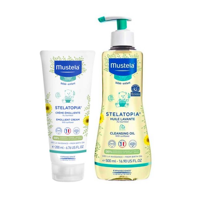 MUSTELA STELATOPIA 500ML + CREMA EMOLIENTE 200ML