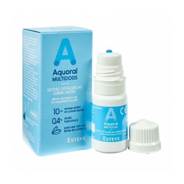 AQUORAL MULTIDOSIS GOTAS OFTALMICAS LUBRICANTES ESTERILES 1 ENVASE 10 ML