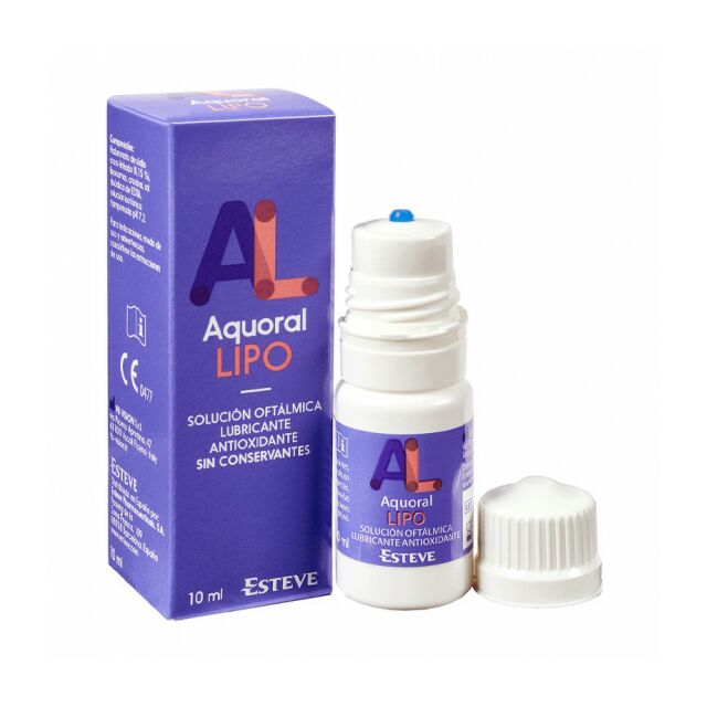 AQUORAL LIPO SOLUCION OFTALMICA LUBRICANTE ANTIOXIDANTE ESTERIL 1 FRASCO 10 ML