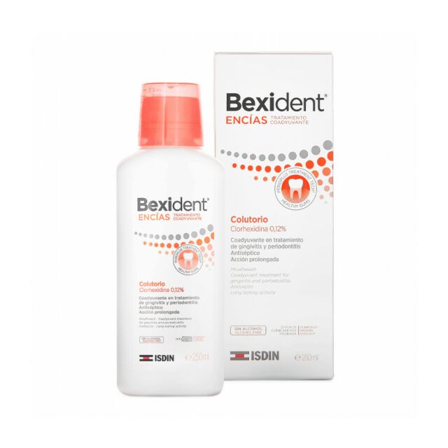 BEXIDENT ENCIAS TRATAMIENTO COADYUVANTE CLORHEXIDINA 0,12% COLUTORIO 1 ENVASE 250 ML