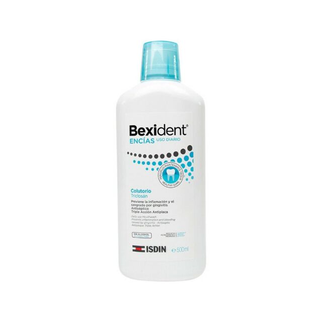 BEXIDENT ENCIAS USO DIARIO COLUTORIO TRICLOSAN 1 ENVASE 500 ML