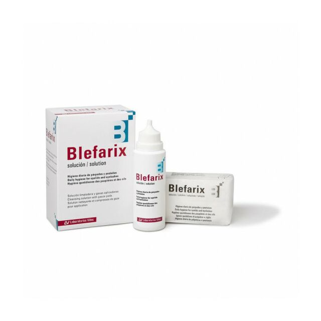 BLEFARIX SOLUCION  1 ENVASE 100 ML + 100 GASAS