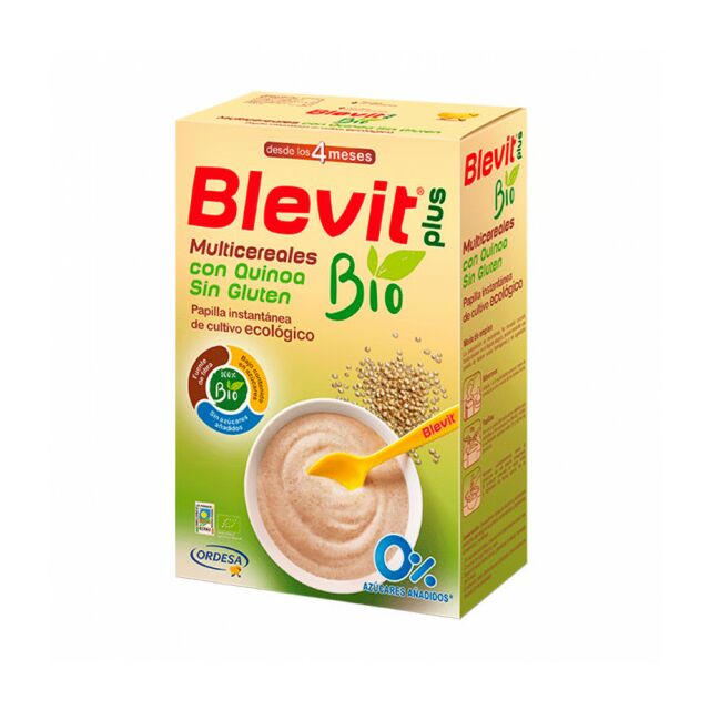 BLEVIT PLUS MULTICEREALES CON QUINOA SIN GLUTEN BIO  1 ENVASE 250 G