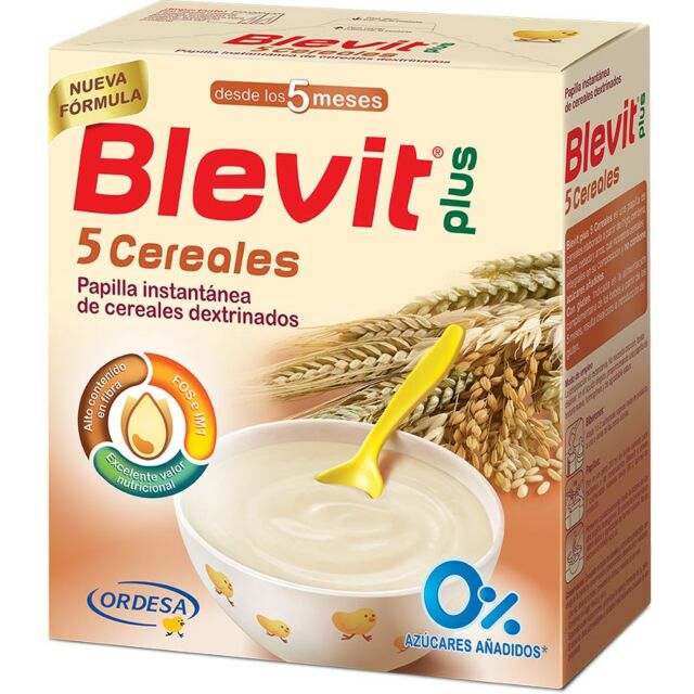 BLEVIT PLUS 5 CEREALES  1 ENVASE 600 G