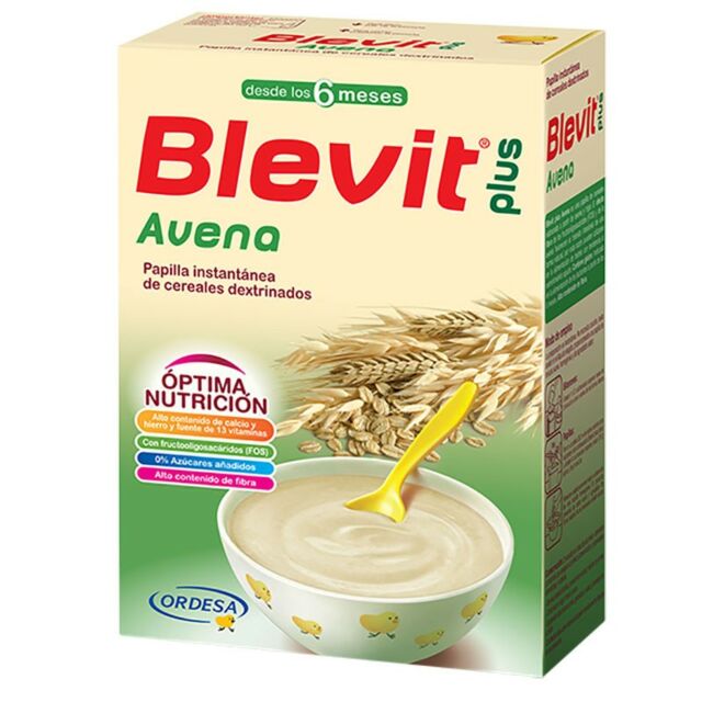 BLEVIT PLUS AVENA 6 MESES  12 ENVASES 300 G