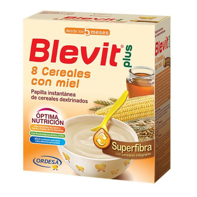 BLEVIT PLUS SUPERFIBRA 8 CEREALES Y MIEL  1 ENVASE 600 G