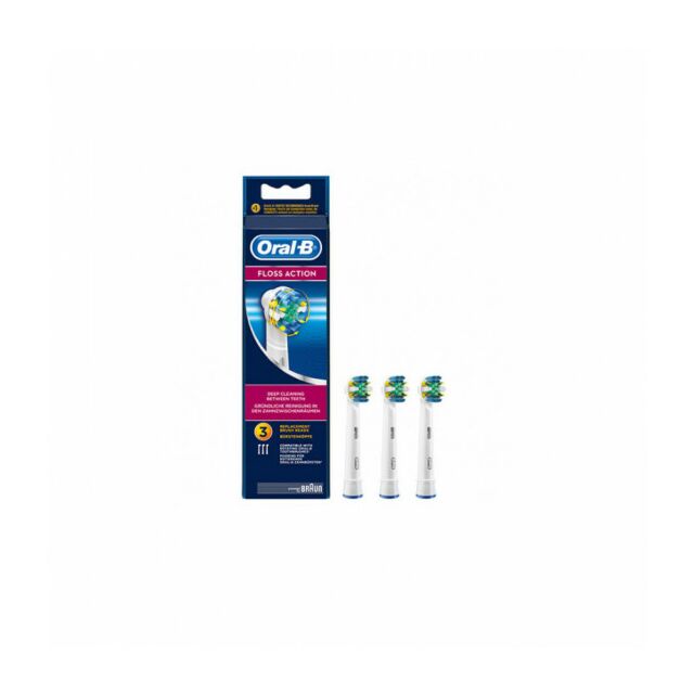 CEPILLO DENTAL ELECTRICO ORAL-B FLOSS ACTION EB25RB RECAMBIO 3 UNIDADES