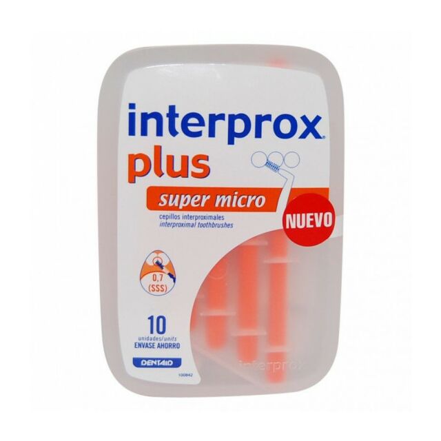 CEPILLO ESPACIO INTERPROXIMAL INTERPROX PLUS SUPER MICRO ENVASE AHORRO 10 U