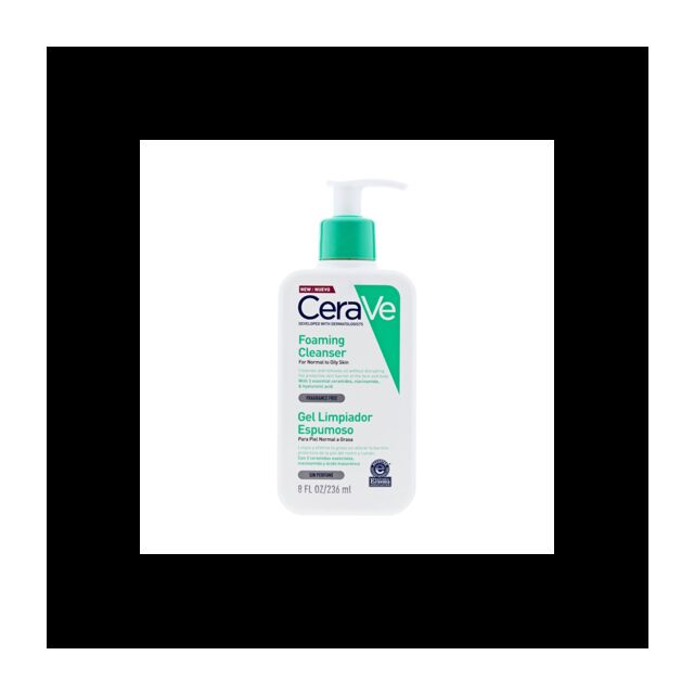 CERAVE GEL LIMPIADOR ESPUMOSO  1 ENVASE 236 ML