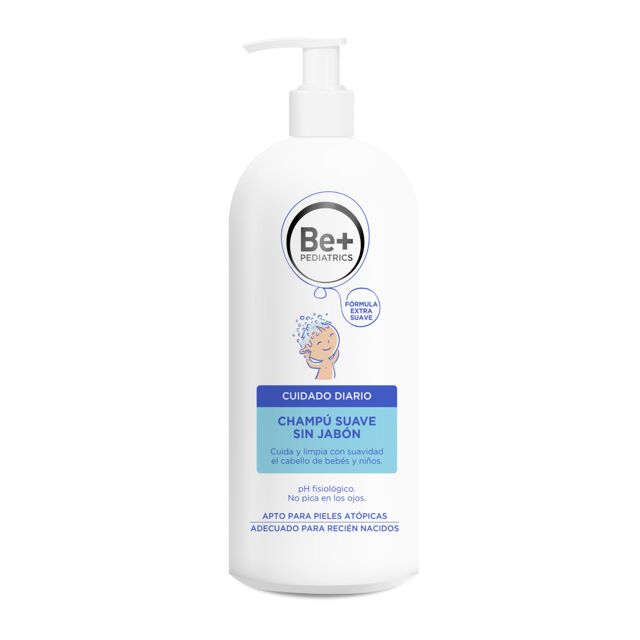 BE+ PEDIATRICS CHAMPU SUAVE SIN JABON  1 ENVASE 300 ML