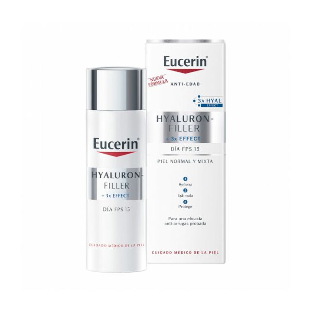 EUCERIN ANTIEDAD HYALURON FILLER CREMA DE DIA PIEL NORMAL Y MIXTA 1 ENVASE 50 ML