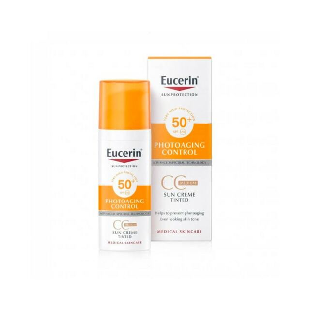 EUCERIN SUN PROTECTION 50+ CC CREME PHOTOAGING CONTROL 1 ENVASE 50 ML