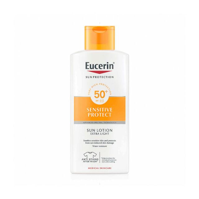 EUCERIN SUN PROTECTION 50+ LOCION EXTRA LIGHT SENSITIVE PROTECT 1 ENVASE 400 ML