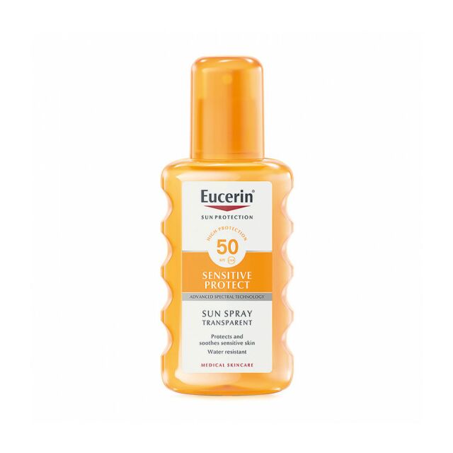 EUCERIN SUN PROTECTION 50 SPRAY TRANSPARENTE SENSITIVE PROTECT 1 ENVASE 200 ML