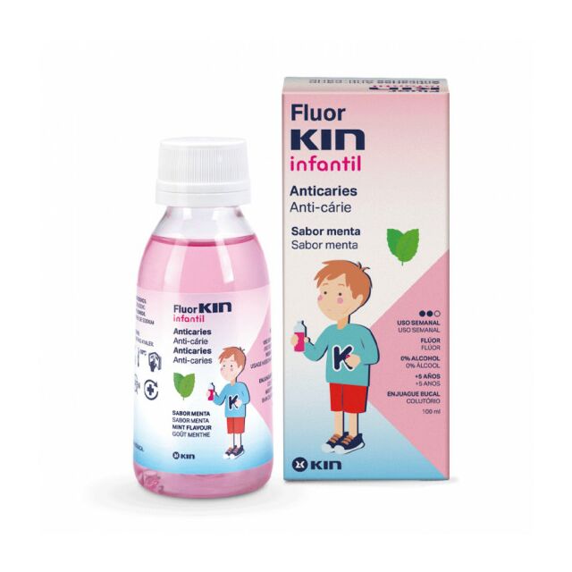 FLUOR KIN INFANTIL COLUTORIO SEMANAL 0,2  1 ENVASE 100 ML