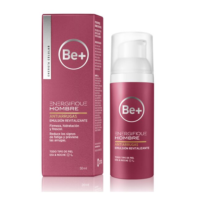 BE+ ENERGIFIQUE HOMBRE ANTIARRUGAS EMULSION REVITALIZANTE  1 ENVASE 50 ML