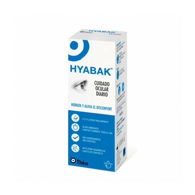 HYABAK 0,15% SOLUCION HIDRATANTE LENTES DE CONTACTO 1 ENVASE 10 ML