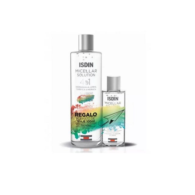 ISDIN PACK AGUA MICELAR SOLUCION 400 ML + 100 ML