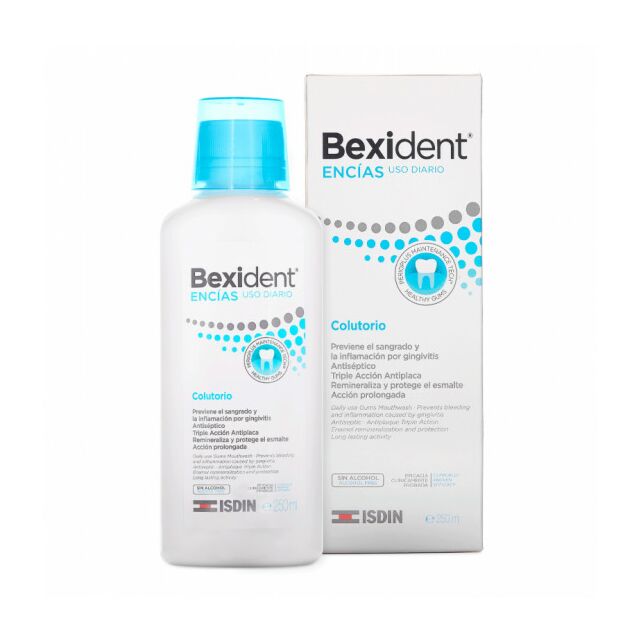 BEXIDENT ENCIAS USO DIARIO COLUTORIO TRICLOSAN 1 ENVASE 250 ML