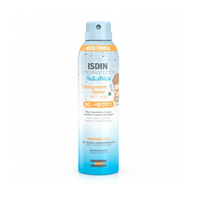 FOTOPROTECTOR ISDIN SPF 50 PEDIATRICS SPRAY TRANSPARENT WET SKIN  1 ENVASE 250 ML