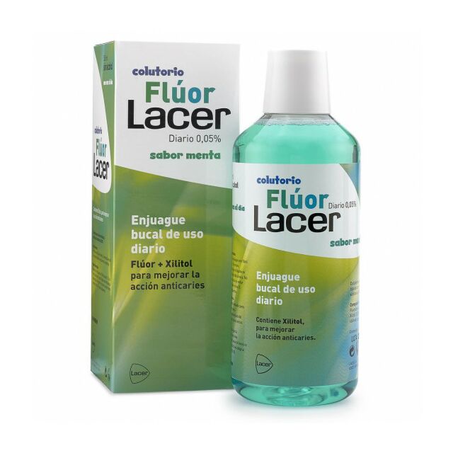 LACER COLUTORIO FLUOR DIARIO 0,05 %  1 ENVASE 500 ML SABOR MENTA