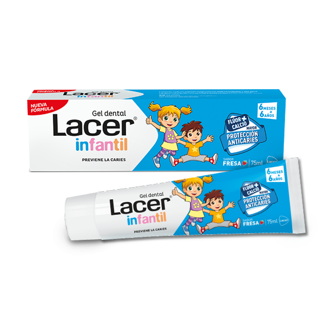 LACER INFANTIL GEL DENTAL  1 TUBO 75 ML SABOR FRESA