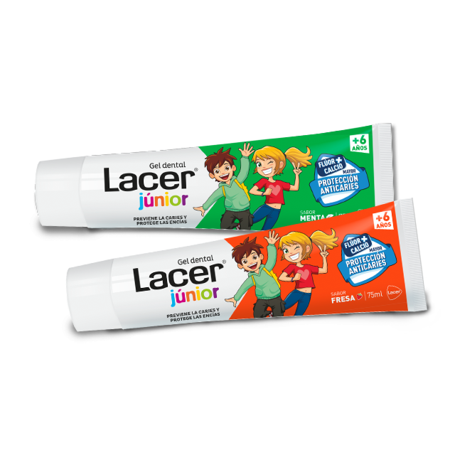 LACER JUNIOR GEL DENTAL  1 TUBO 75 ML SABOR MENTA