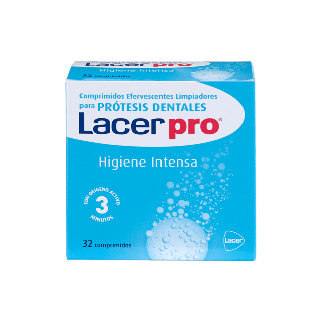 LACERPRO LIMPIEZA PROTESIS DENTAL 64 COMPRIMIDOS EFERVESCENTES