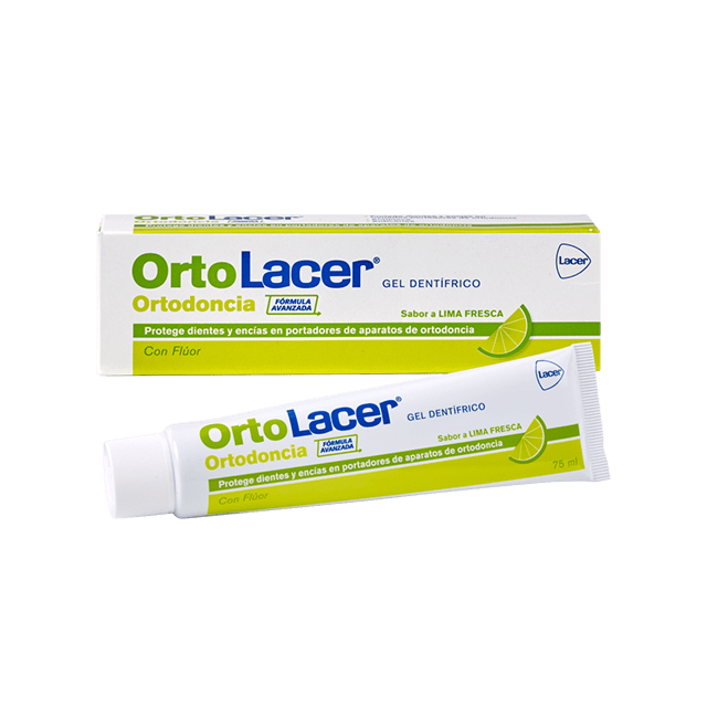 ORTOLACER ORTODONCIA GEL DENTIFRICO  1 ENVASE 75 ML SABOR LIMA FRESCA