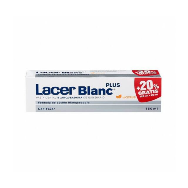 LACERBLANC PLUS BLANQUEADORA USO DIARIO PASTA DENTAL 1 ENVASE 125 ML SABOR D- CITRUS