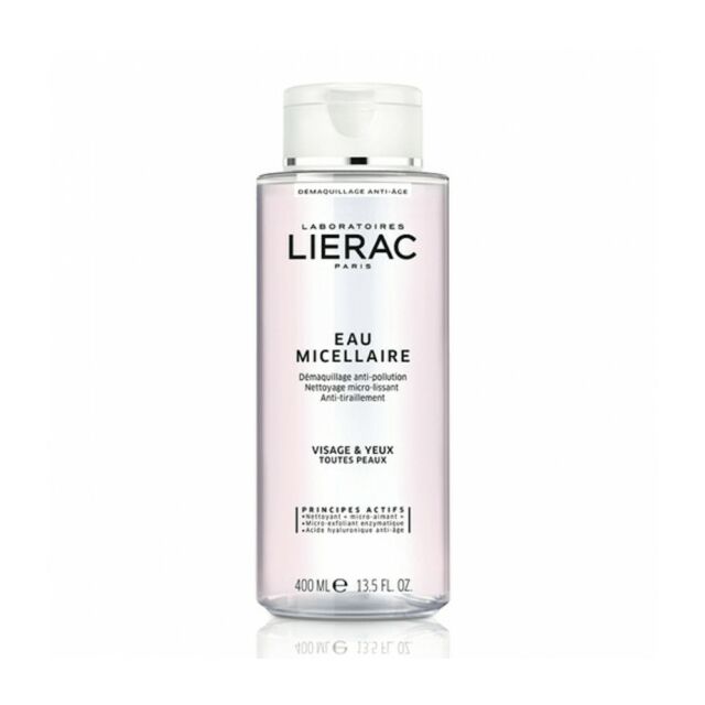 LIERAC AGUA MICELAR DESMAQUILLANTE ANTIEDAD 400 ML