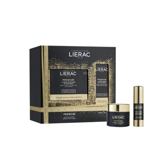 LIERAC COFRE PREMIUM CREMA VOLUPTUOSA 50 ML + CONTORNO DE OJOS 15 ML