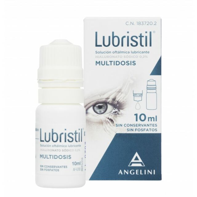 LUBRISTIL SOLUCION OFTALMICA LUBRICANTE  1 ENVASE MULTIDOSIS 10 ML