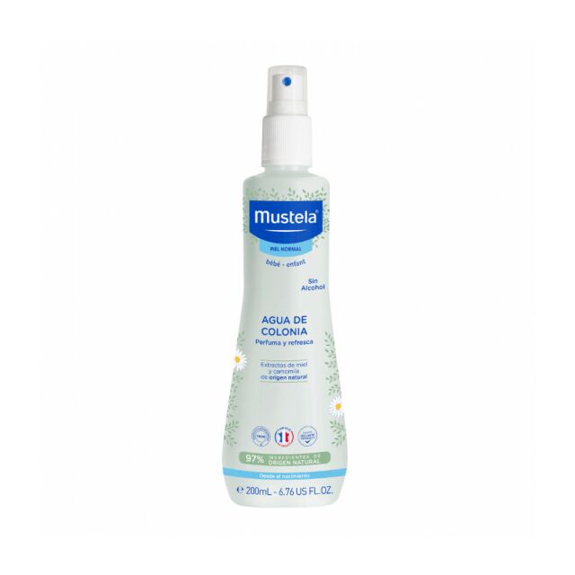 MUSTELA AGUA DE COLONIA SIN ALCOHOL  1 ENVASE 200 ML