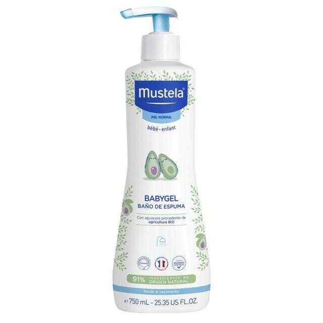 MUSTELA BABYGEL BAÑO ESPUMA 750 ML