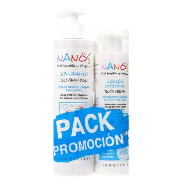 NANOS GEL CHAMPU 500 ML +  LOCION CORPORAL 250ML 