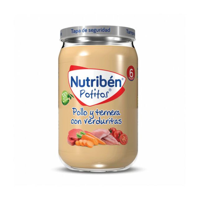 NUTRIBEN POLLO Y TERNERA CON VERDURITAS  1 POTITO 235 G