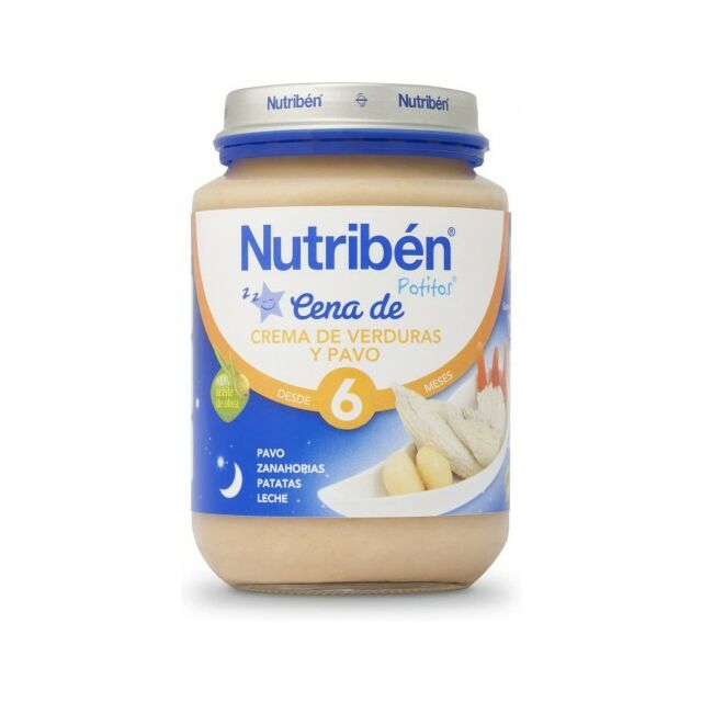 NUTRIBEN CENA CREMA VERDURA CON PAVO POTITO 200 G