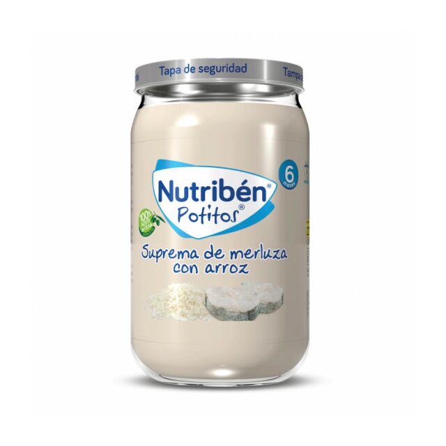 NUTRIBEN SUPREMA DE MERLUZA CON ARROZ  1 POTITO 235 G