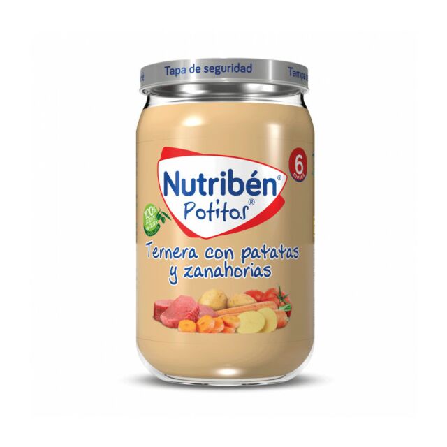 NUTRIBEN TERNERA CON PATATAS Y ZANAHORIAS  1 POTITO 235 G