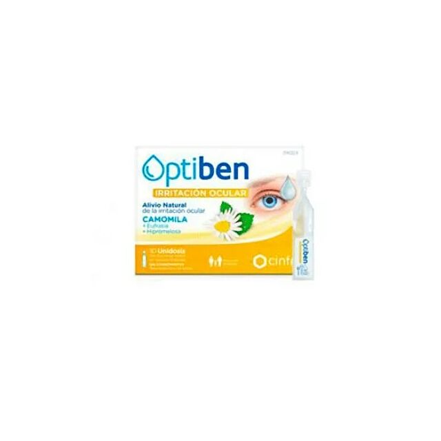 OPTIBEN OJOS IRRITADOS  10 AMPOLLAS UNIDOSIS 0,4 ML