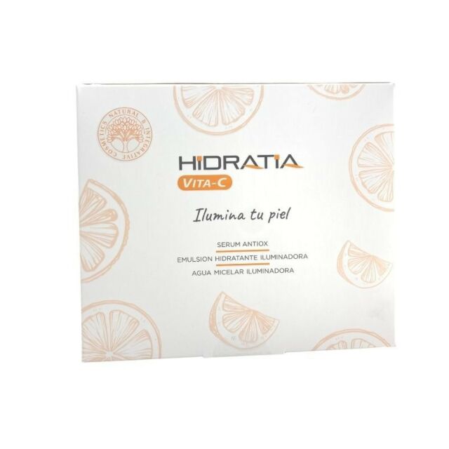 COFRE HIDROTELIAL VITAMINA C SERUM + EMULSION + AGUA MICELAR