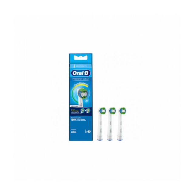 CEPILLO DENTAL ELECTRICO RECARGABLE ORAL-B PRECISION CLEAN EB20RB RECAMBIO 3 UNIDADES