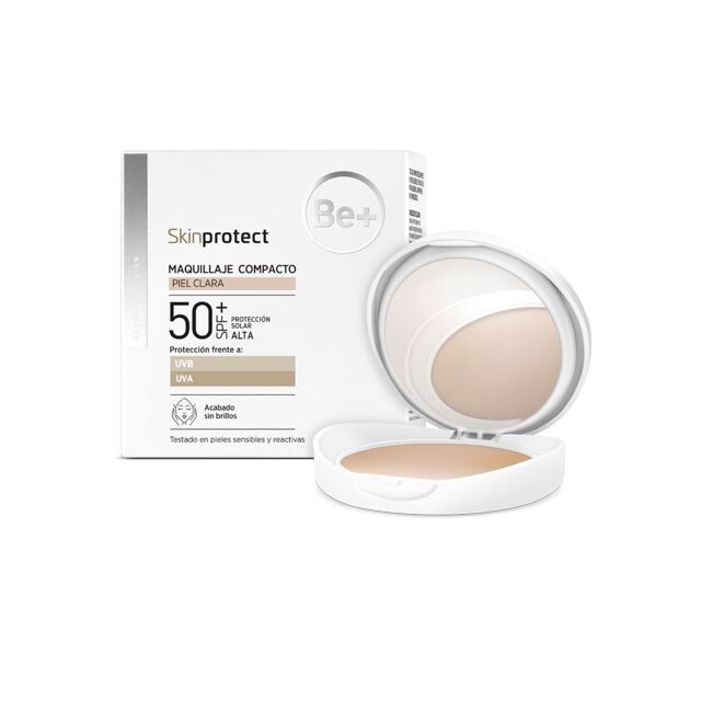 BE+ SKIN PROTECT MAQUILLAJE COMPACTO SPF50+  1 ENVASE 10 G PIEL CLARA