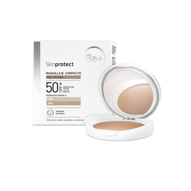 BE+ SKIN PROTECT MAQUILLAJE COMPACTO SPF50+  1 ENVASE 10 G PIEL OSCURA