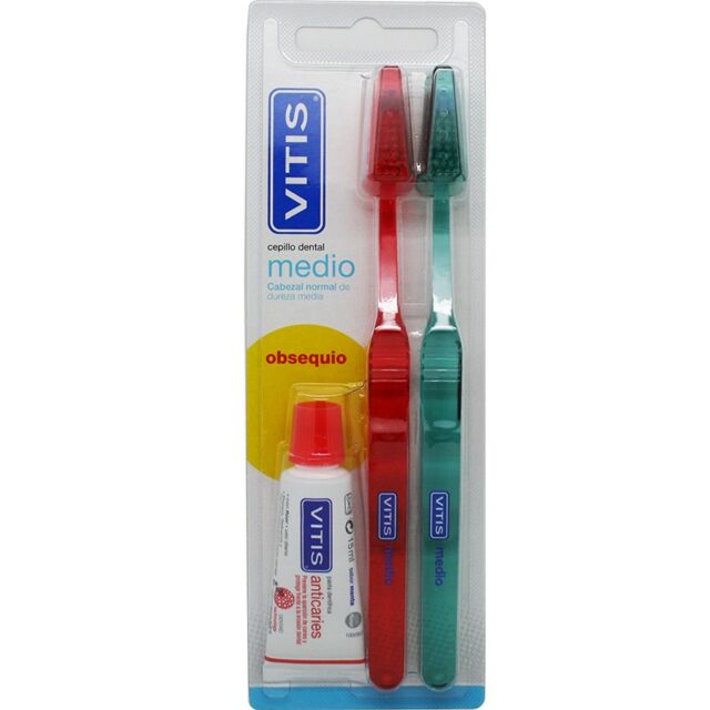 CEPILLO DENTAL ADULTO VITIS MEDIO DUPLO