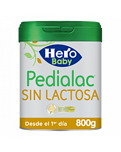 PEDIALAC SIN LACTOSA HERO BABY 1 ENVASE 800 G
