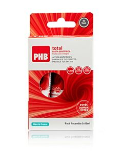 PHB PACK TOTAL PASTA DENTAL RECAMBIO  3 UNIDADES 15 ML