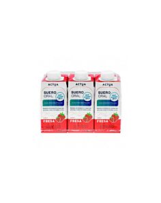 SUERO ORAL ACTUA 3 TETRABRIKS 200 ML SABOR FRESA