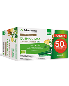 ARKOFLUIDO QUEMAGRASA DUPLO 20 AMPOLLAS